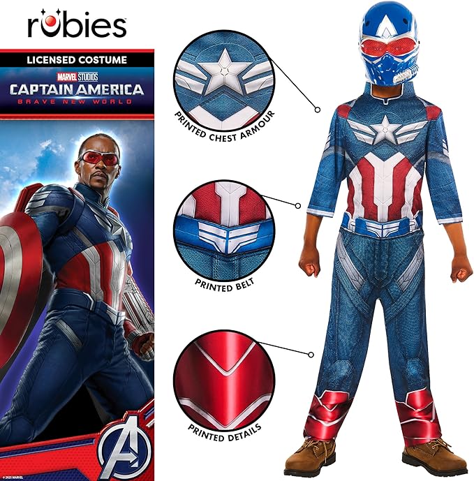 Costume Capitan America BNW Classic Bambino Originale Marvel