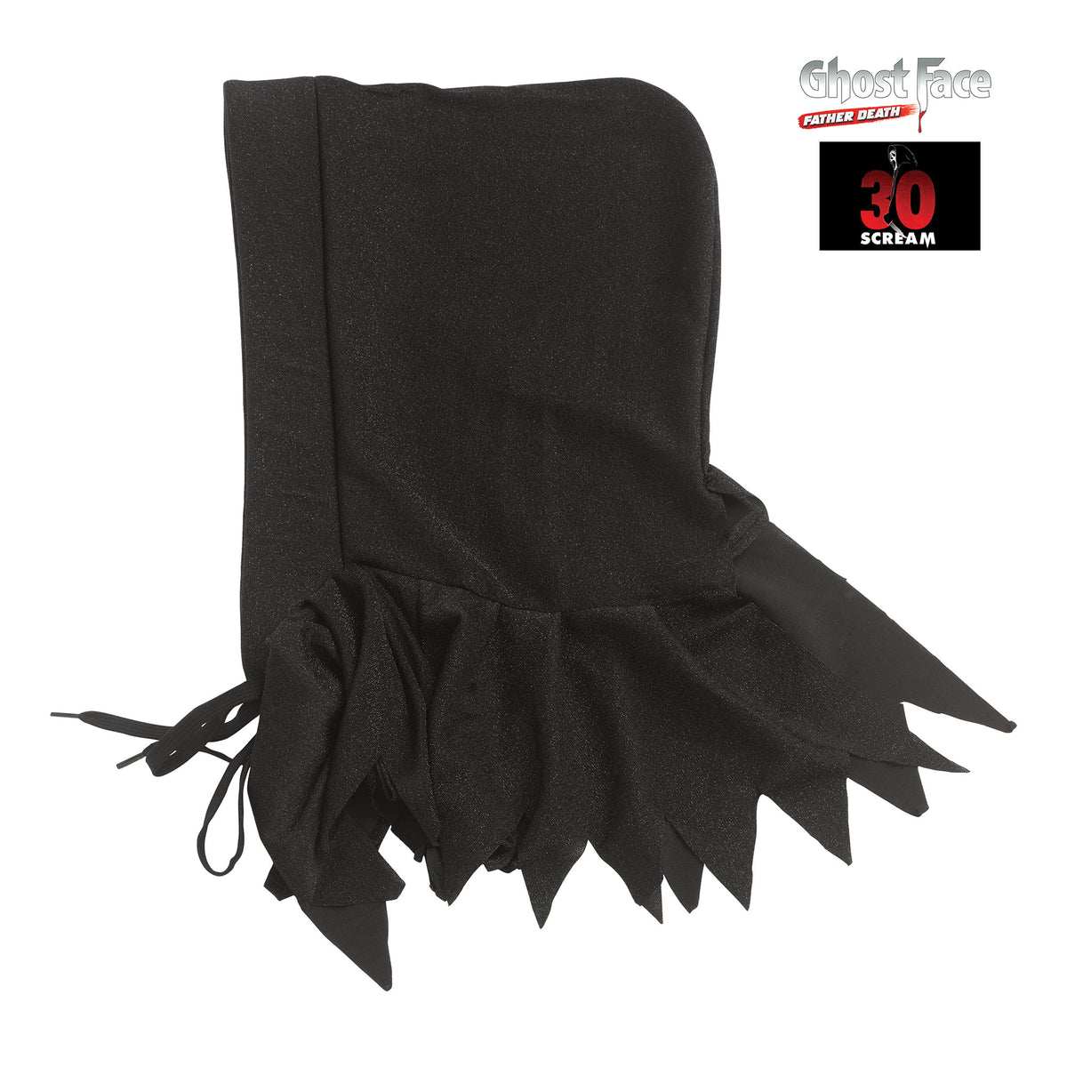 Maschera in Lattice 30° Anniversario Ghost Face con Cappuccio Glitterato Originale Fluorescente Gusto Vaniglia