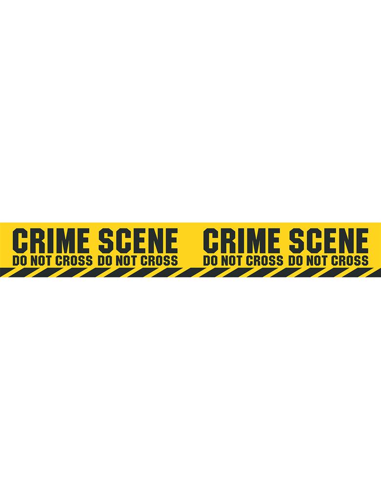 Nastro Scena Del Crimine Decorazione Feste a Tema Polizia Horror e Halloween