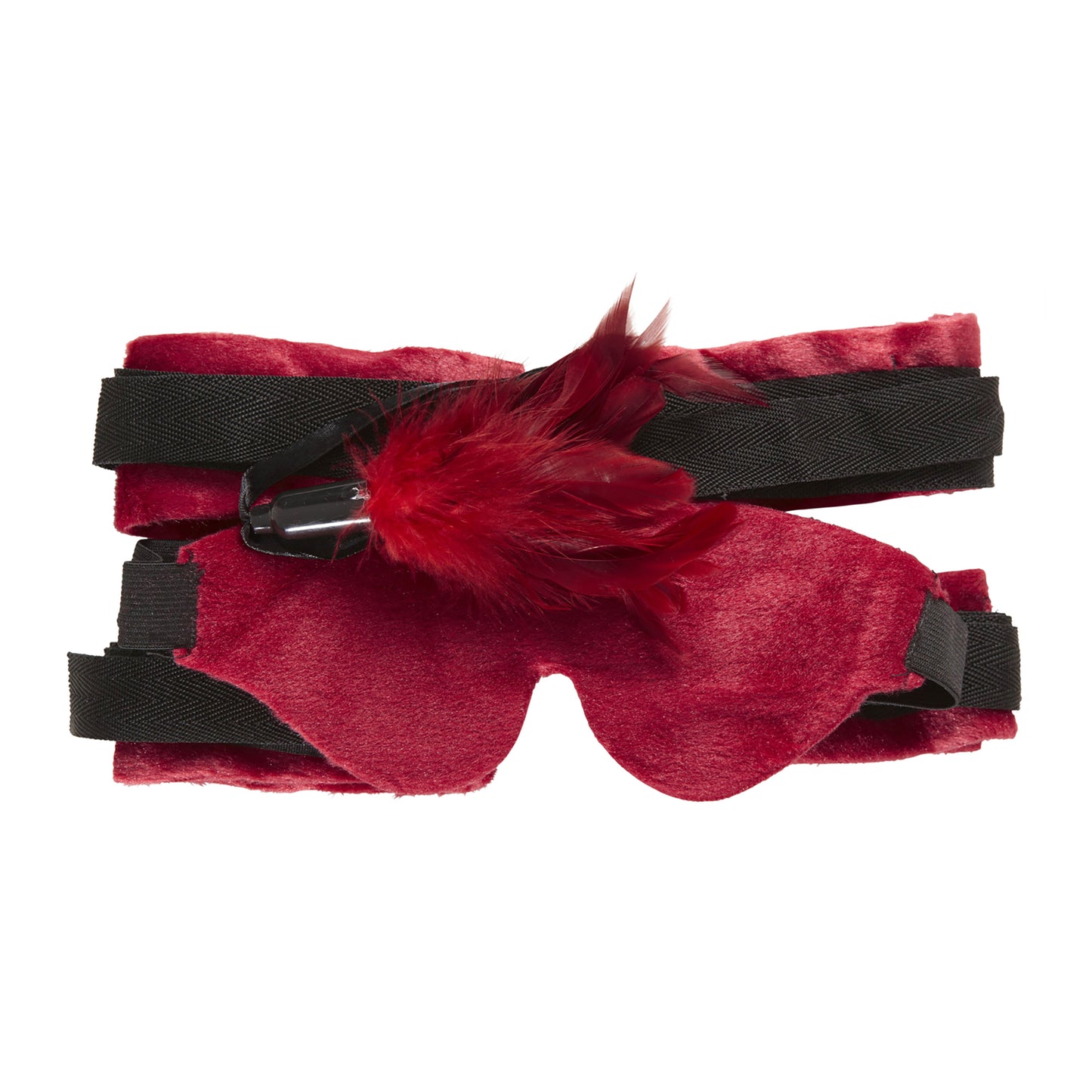 Set Erotico Bondage con Bende per Polsi e Caviglie Benda per Occhi e Piume Addio al Celibato Feste Sexy