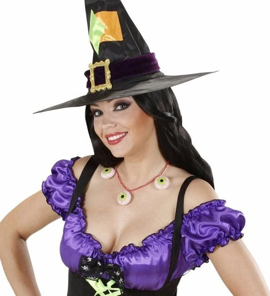 Collana Horror con Occhi Voodoo Streghe e Maghi