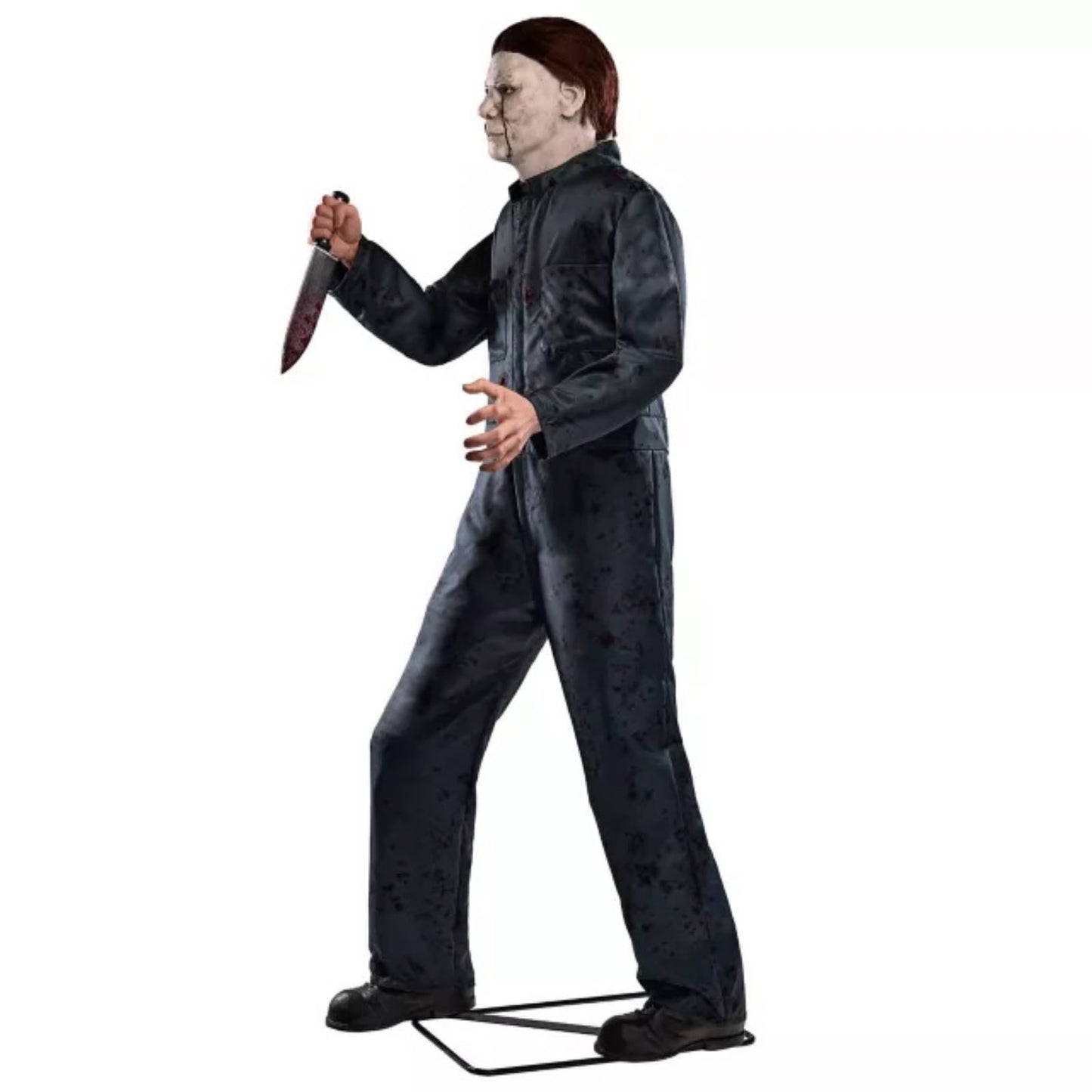 Michael Myers Deluxe Animatronica Originale Spirit Halloween Halloween con Suono e Movimento Horror alto 1,82m