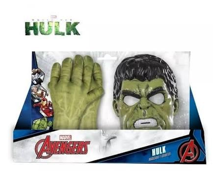 Set Originale Hulk da Bambino Maschera e Guanti Supereroe Marvel