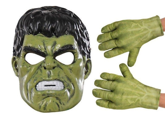 Set Originale Hulk da Bambino Maschera e Guanti Supereroe Marvel