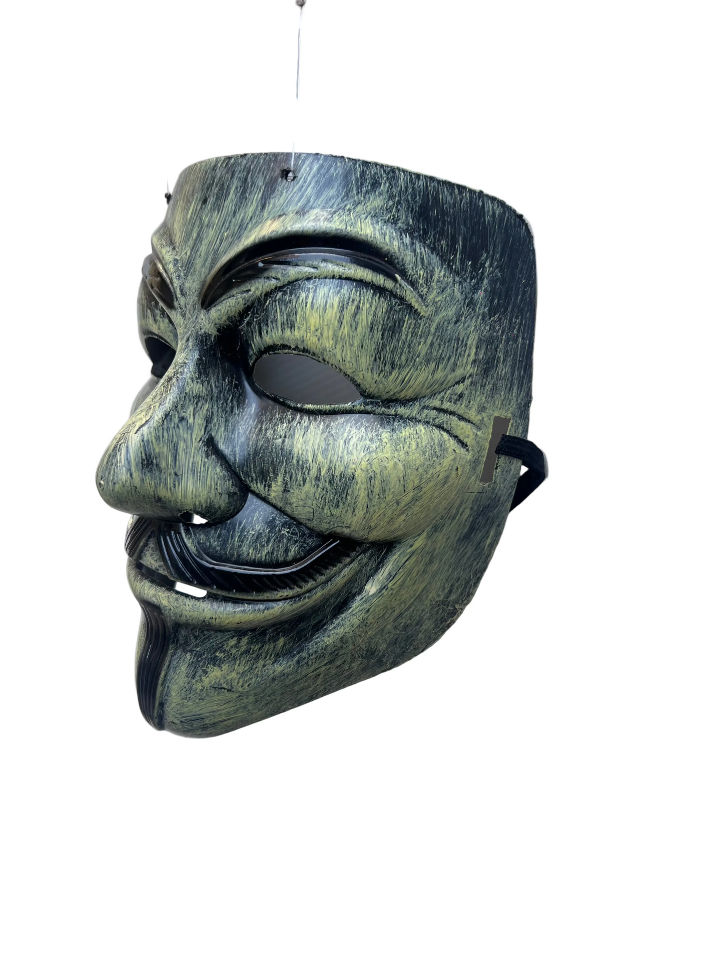 Maschera V per Vendetta Anonymous PVC rigida con Elastico
