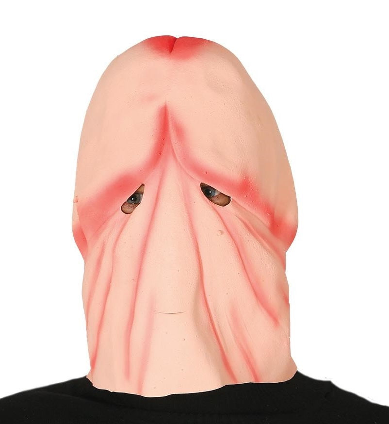 Maschera Pene Intera in Lattice Testa Pisello Sexy Festa Addio al Celibato Trash