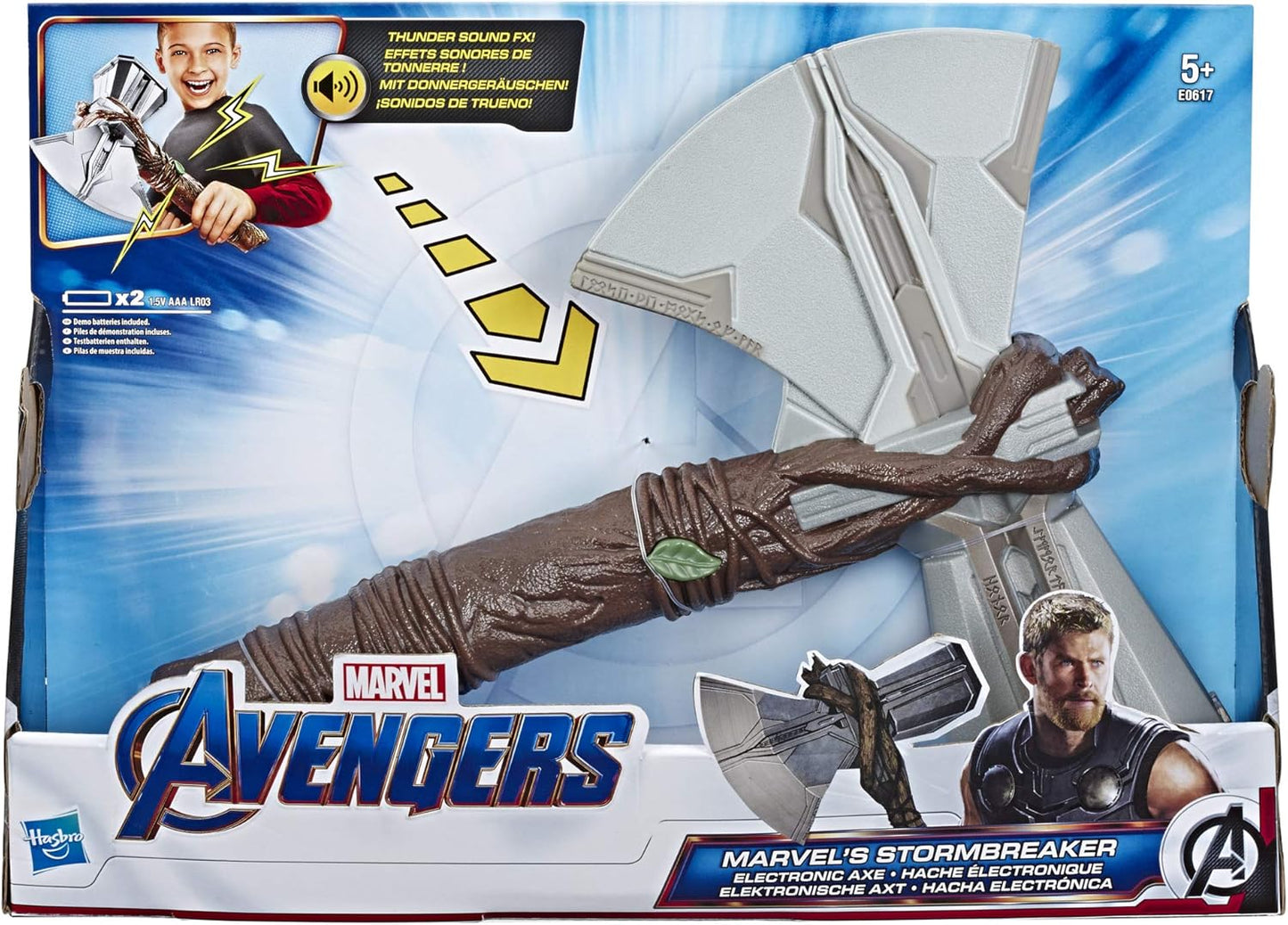 Ascia Elettronica Con Rumore del Tuono Martello Thor Originale Marvel Avengers