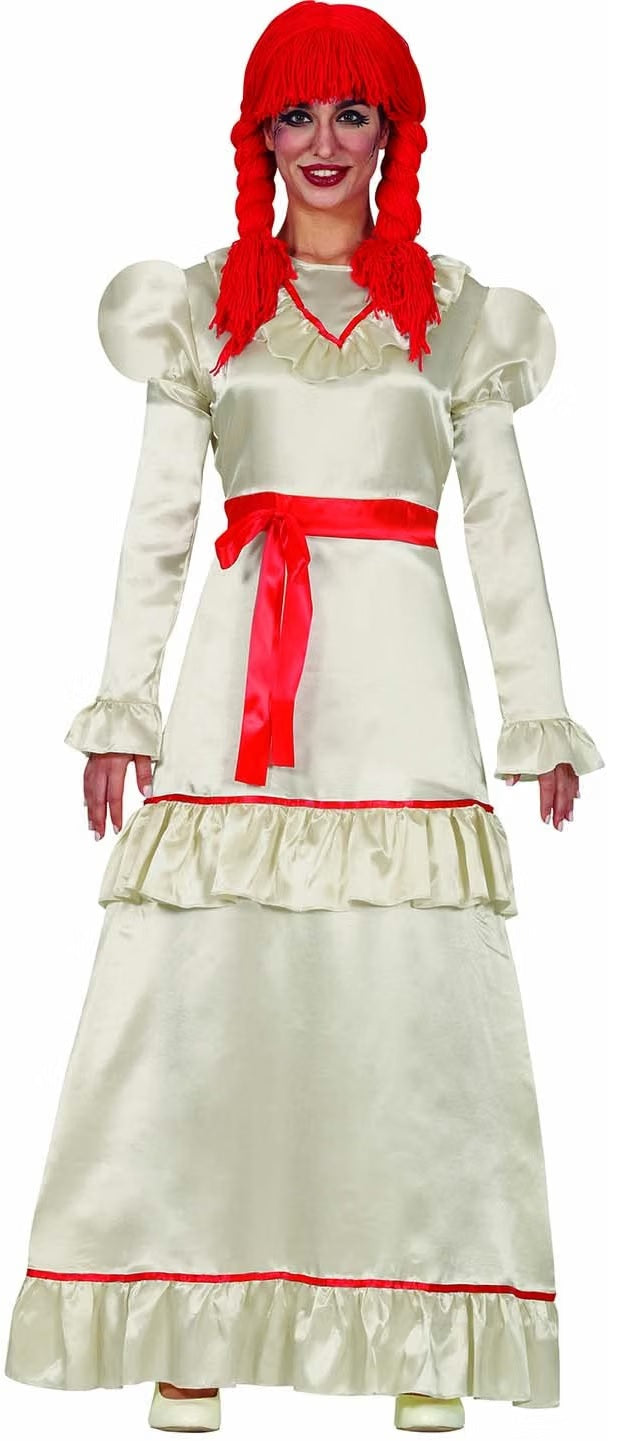 Costume Adulto Annabelle Horror Bambola Posseduta