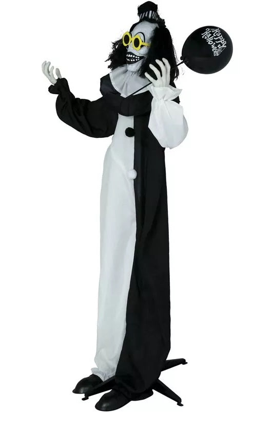 Animatronica Pagliaccio Scheletro Terrificante 170cm con Luce Suono e Movimento