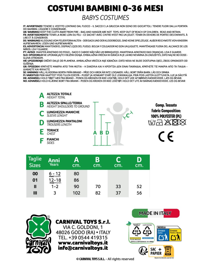 Costume Joker Neonato Tuta Intera Viola con Cuffia Verde Cattivo Batman Gotham