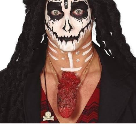 Collana con Cuore Realistico in Lattice Voodoo Horror Halloween