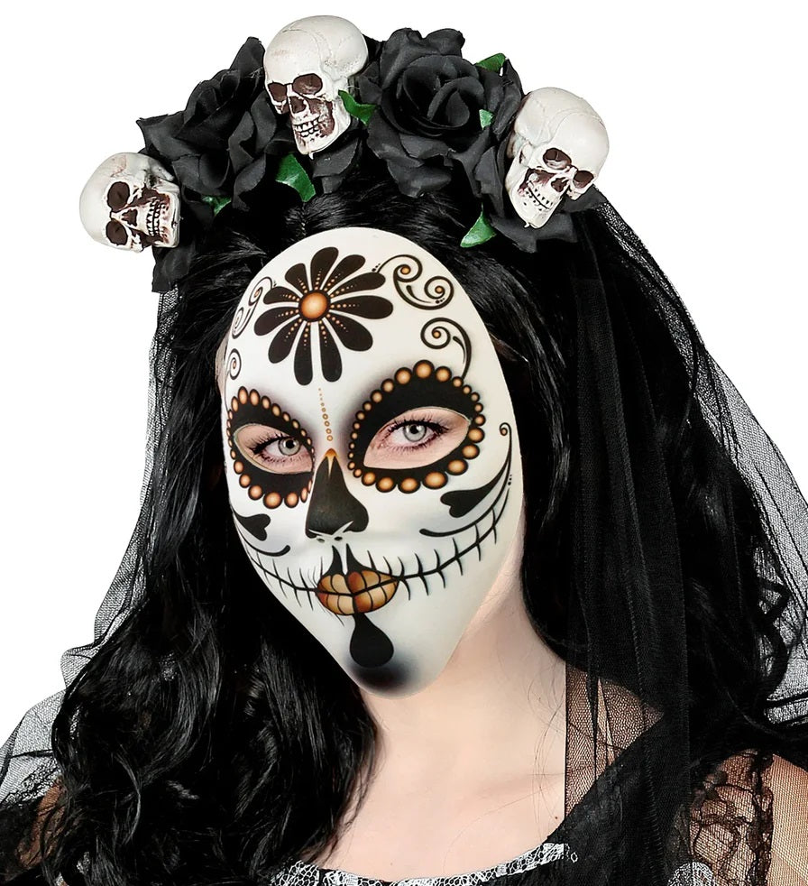Maschera Señora Dia De Los Muertos Morte Messicana Catrina