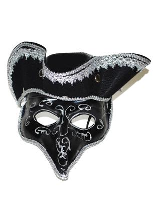 Maschera veneziana occhi con cappello