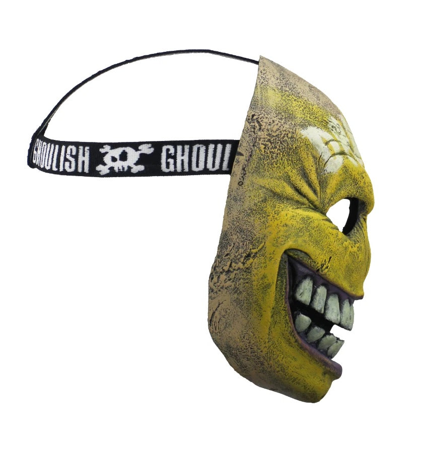 Maschera in Ultra Lattice Luminosa UV Neon Danger Smiley