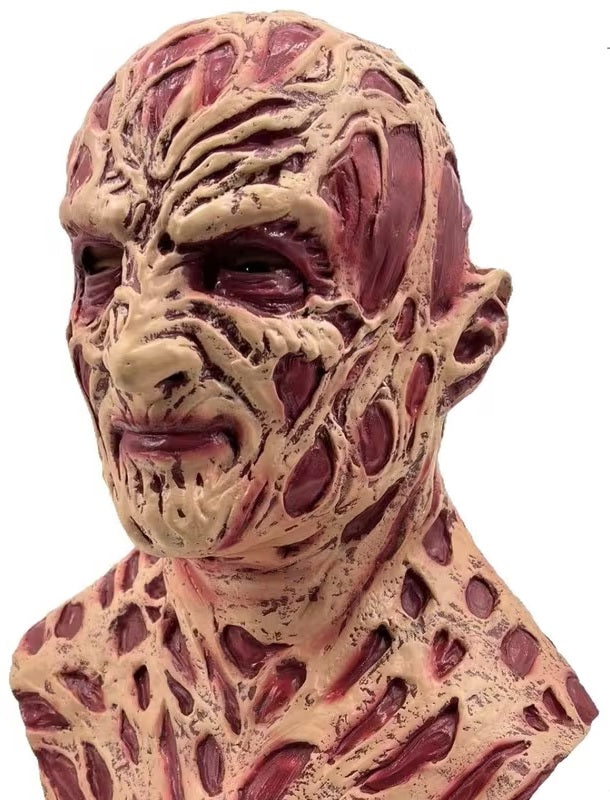Maschera Freddy Krueger in Lattice Intera con Collo Horror Nightmare on Elmet Street