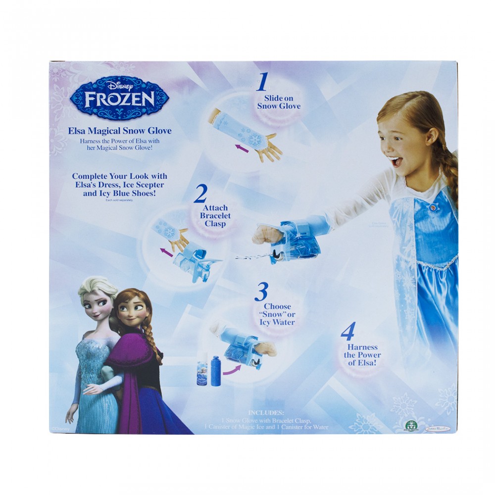 Guanto Elsa Frozen Spara Ghiaccio Neve Acqua Spry Originale Disney