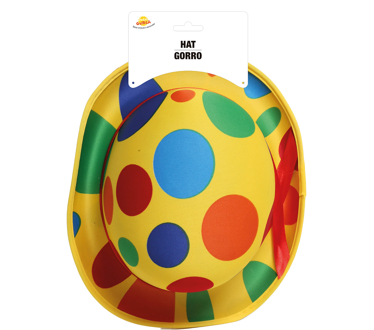 cappello da clown a pois