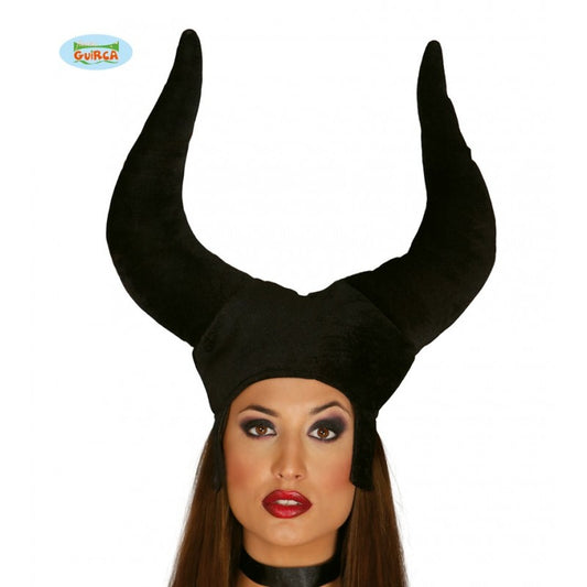 copricapo corna nere