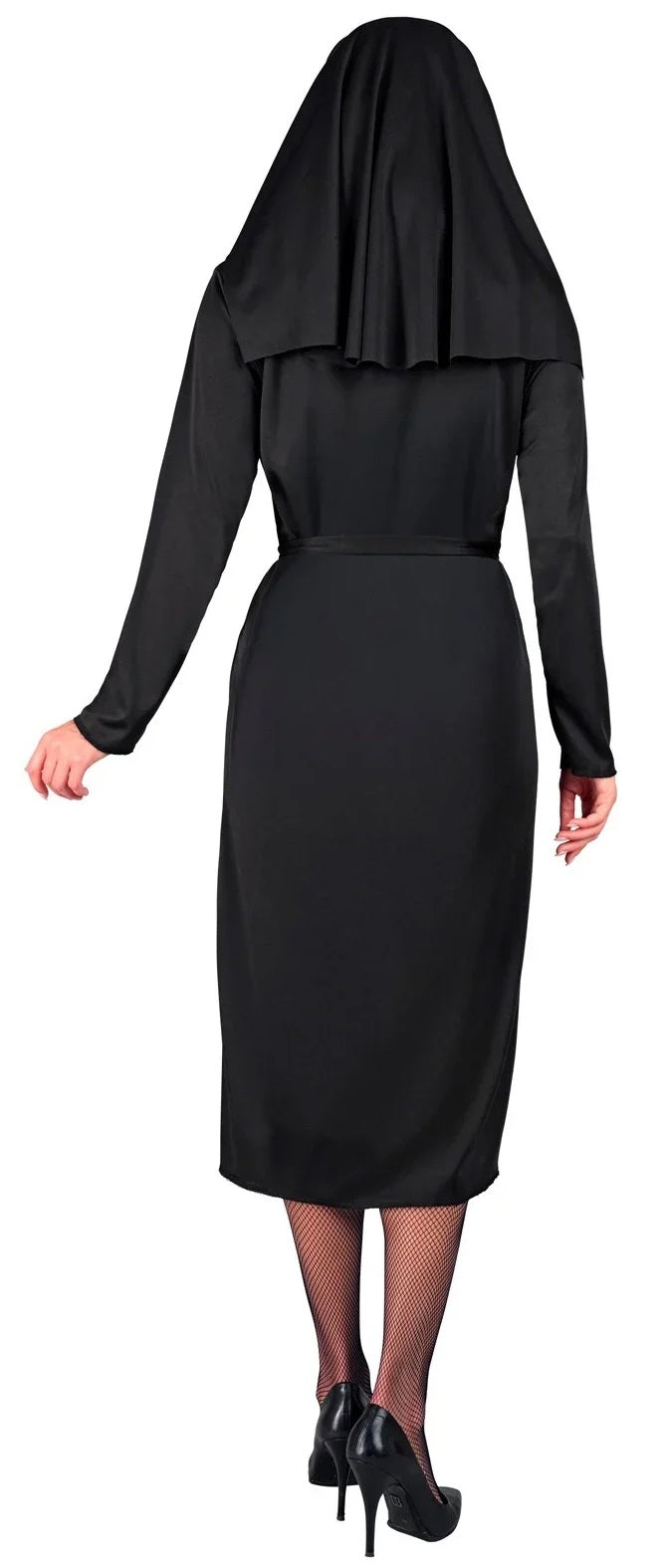 Costume da Suora di Chiesa Abito con Cintura e Copricapo Madre Superiora