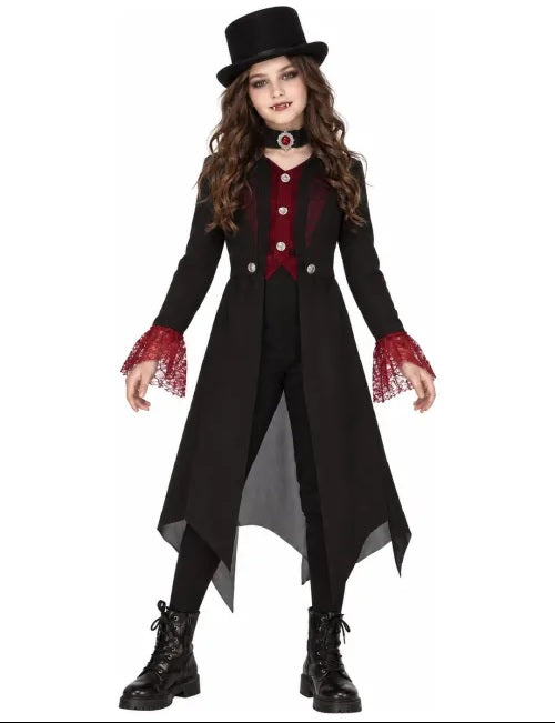 Costume Gotico Unisex Giacca Lunga con Gilet