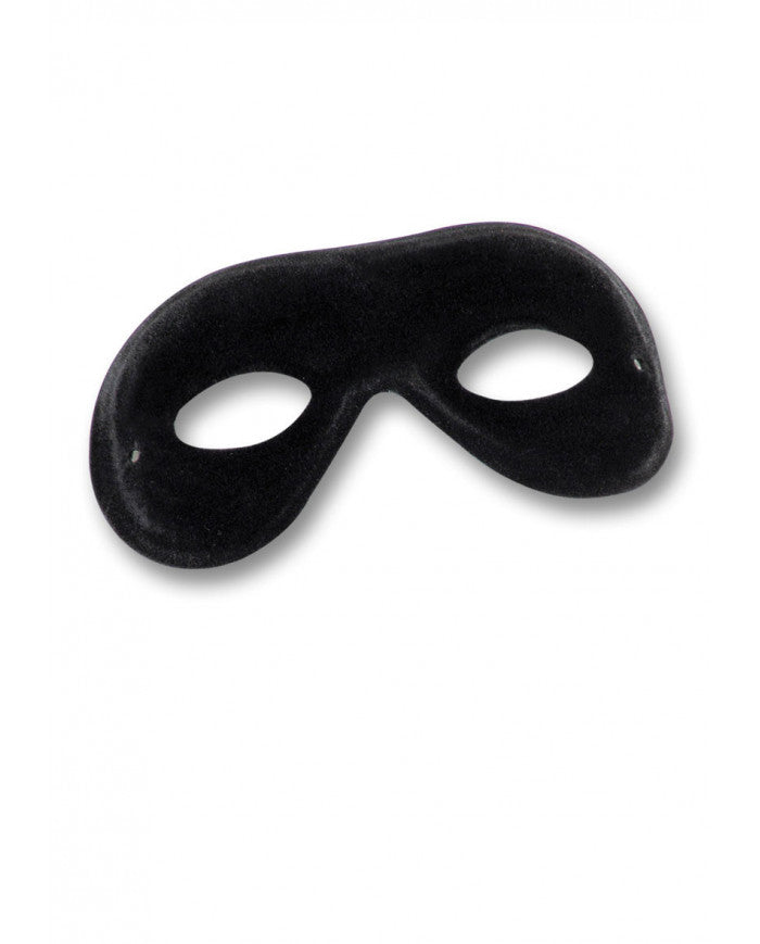 Maschera Adulto Scamosciata Nera - Eleganza e Comfort per le Tue Occasioni Speciali | FullParty.it