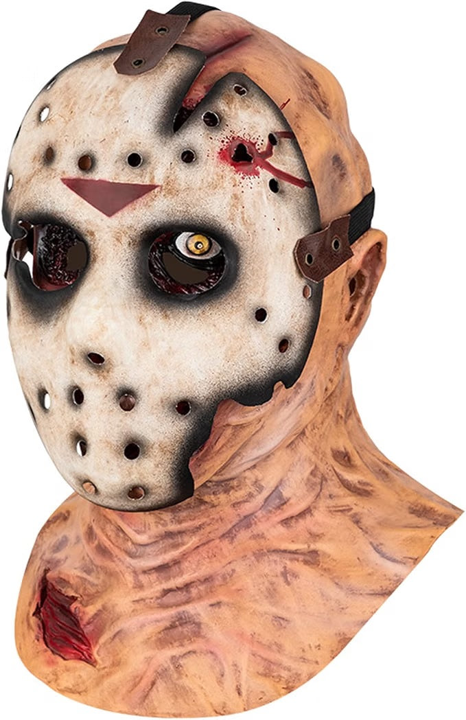 Maschera Jason Venerdi 13 Lattice Intera e Maschera Hockey 2 in 1 Halloween Horror