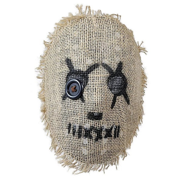 Maschera Voodoo Juta Spaventapasseri Horror Contadino Bambola di Pezza