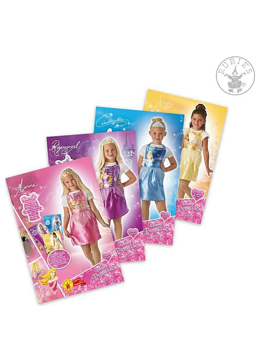 Costume Economico Principesse con Coroncina Disney Rapunzel Belle Cenerentola Aurora