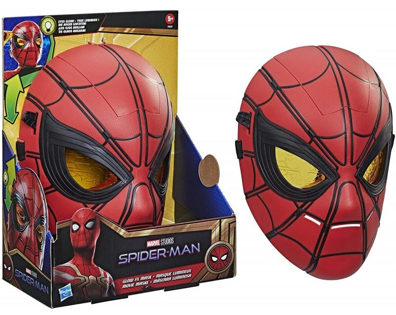 Maschera Deluxe Iron Spiderman con Occhi Led Luminosi Originale Marvel
