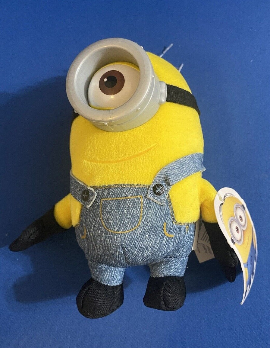 Peluche Minions Originale Cattivissimo Me Illumination Stuart e Kevin 18cm