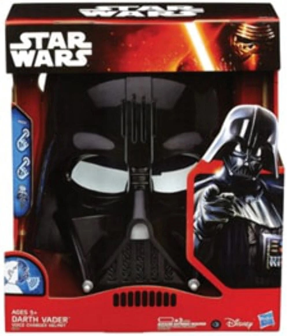 Casco Darth Vader Star Wars con Modulatore Vocale Maschera Bambino Originale Husbro