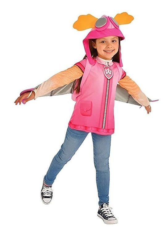 Costume Deluxe Skye Originale Paw Patrol Nickelodeon Top Set con Zainetto 4+