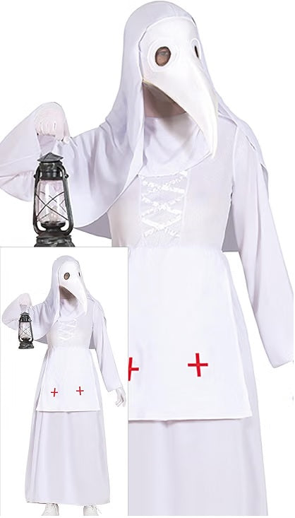 Costume Adulto Medico Della Peste Completo di Maschera
