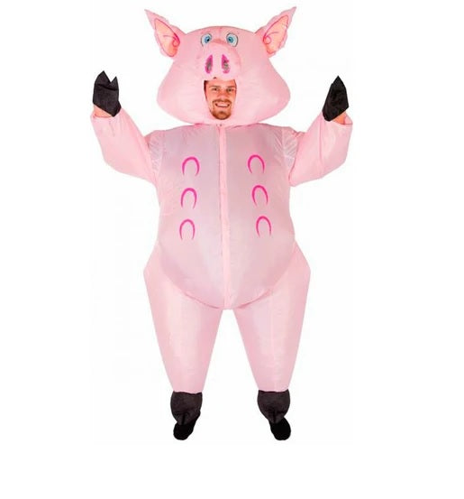 Costume Gonfiale Adulto Maiale Pig