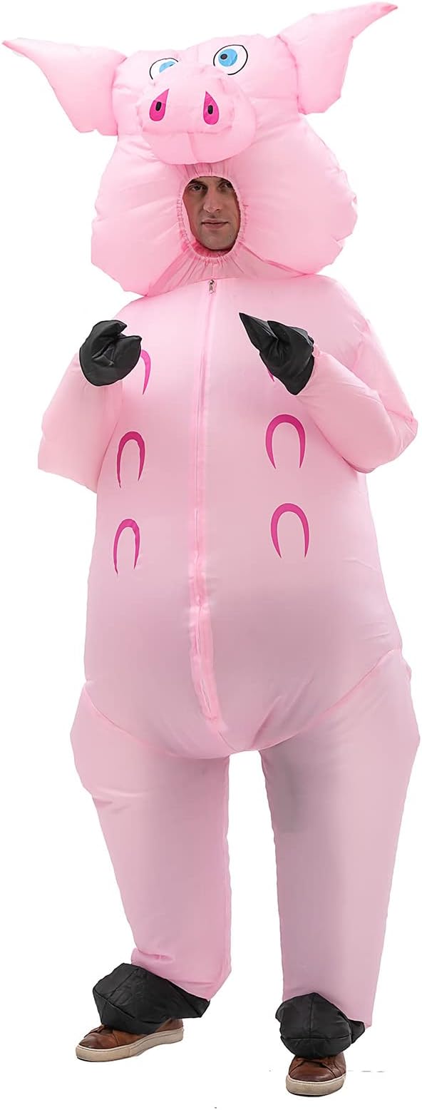 Costume Gonfiale Adulto Maiale Pig