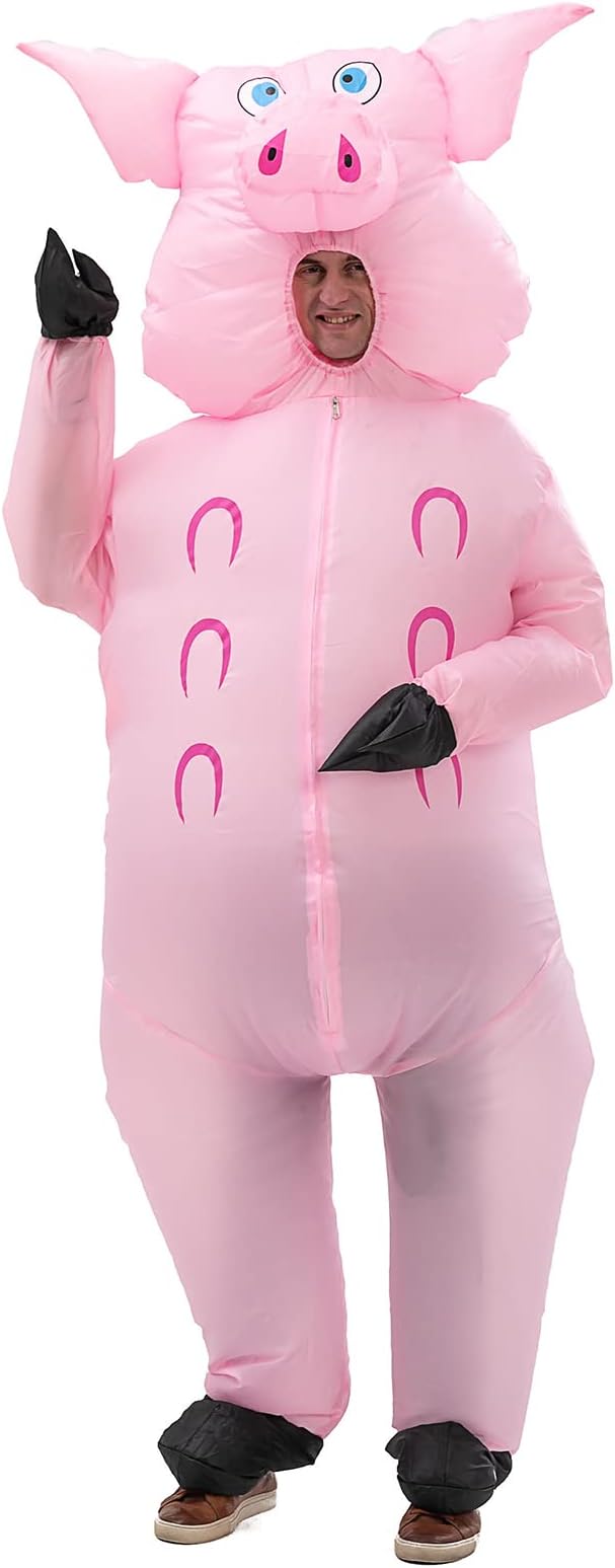 Costume Gonfiale Adulto Maiale Pig