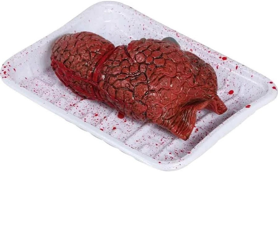 Vaschetta Macellaio Polmone Horror Halloween