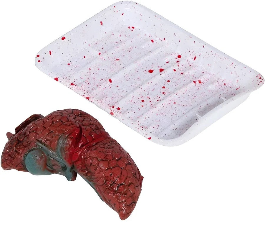 Vaschetta Macellaio Polmone Horror Halloween