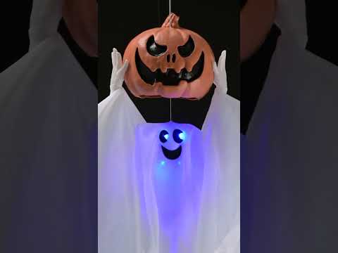 Zucca Fantasma con Luce Suono e Movimento Animatronica 90cm