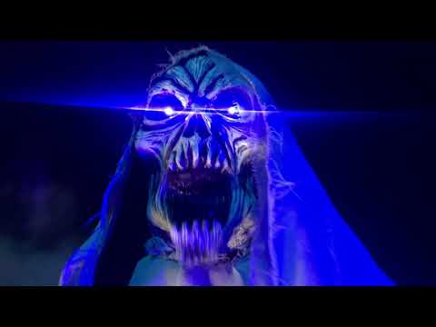 Scheletro Mostro Ghiaccio Horror che si Alza con Luce Suono e Movimento Animatronica fino a 2m