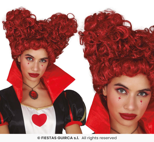 Parrucca Rossa Regina di Cuori