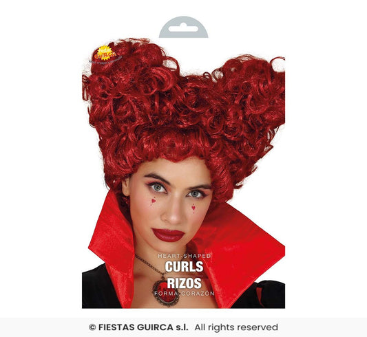 Parrucca Rossa Regina di Cuori