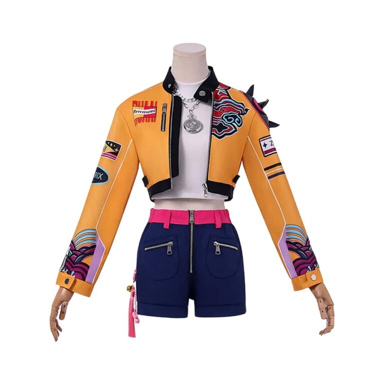 Costume Deluxe Kpop Huntrix Demon Hunters Rumi con Accessori e Gioielli