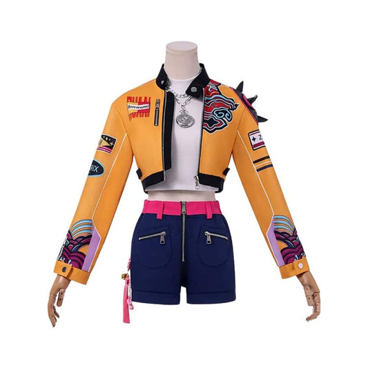 Costume Deluxe Kpop Huntrix Demon Hunters Rumi con Accessori e Gioielli