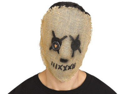 Maschera Voodoo Juta Spaventapasseri Horror Contadino Bambola di Pezza
