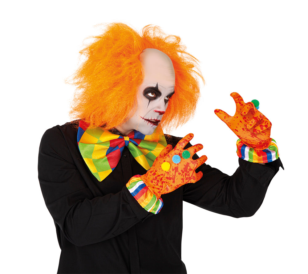 guanti clown insanguinati