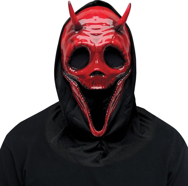 Maschera Ghost Face Scream Originale Demone Rosso Horror