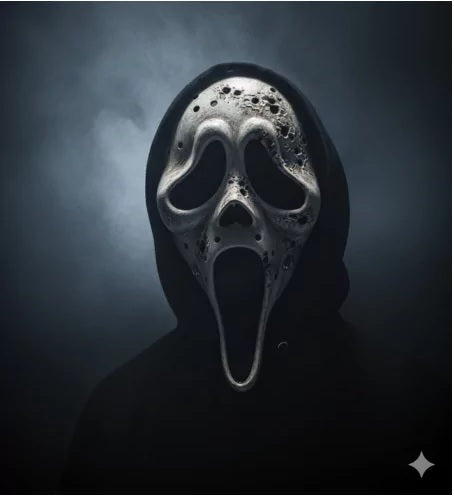 Maschera Ghost Face Scream Originale Hockey Jason Venerdì 13 Invecchiata