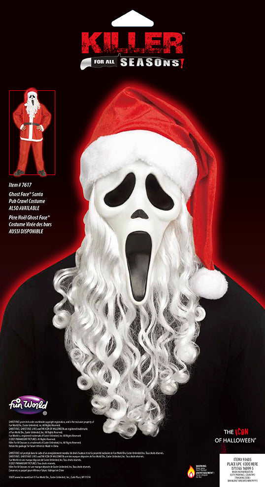 Maschera Ghost Face Scream Originale Santa Claus
