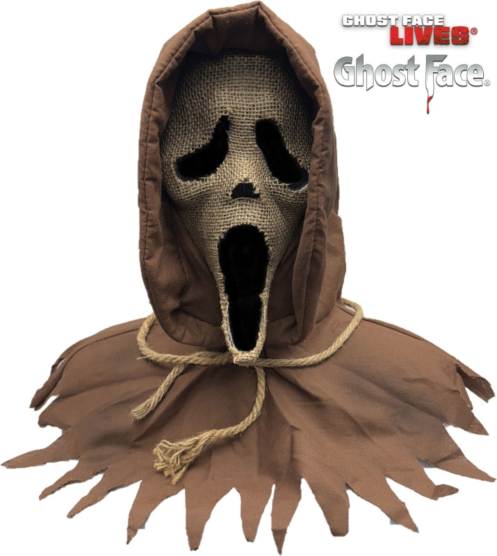 Maschera Ghost Face Scream Originale Spaventapasseri in Juta